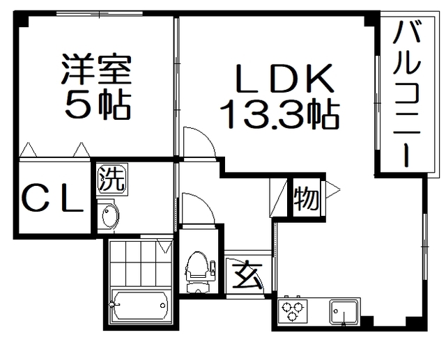 アーカンシェル東寝屋川の間取り