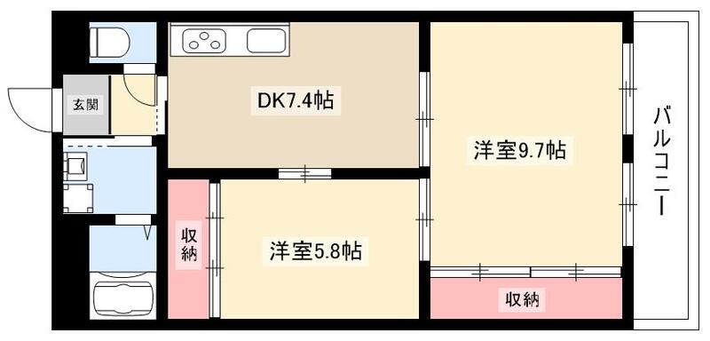 ニシムラハイツの間取り