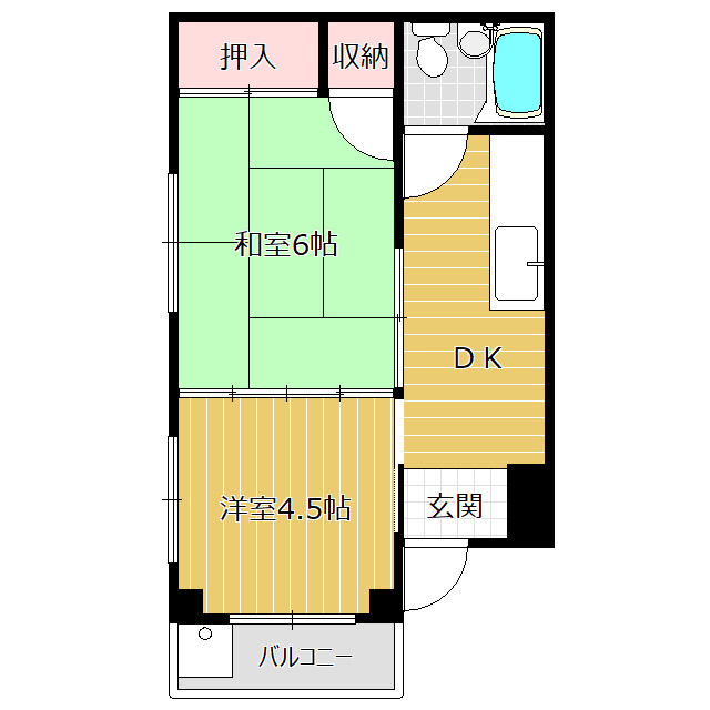 睦美マンションの間取り