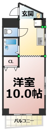 名古屋市昭和区曙町のマンションの間取り