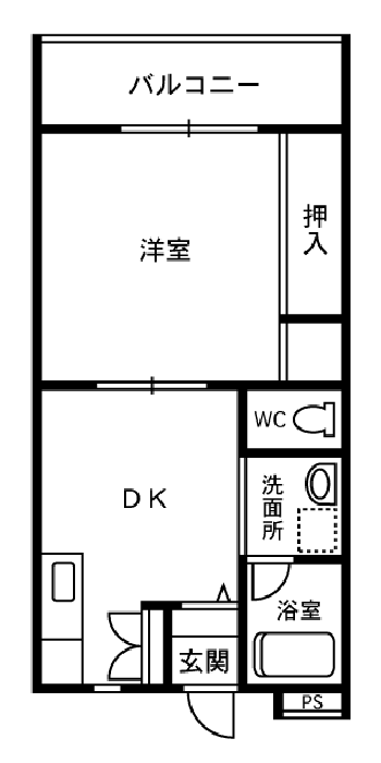 サンハイツ堀川の間取り