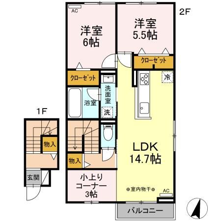 【エクセレント・ドリームの間取り】