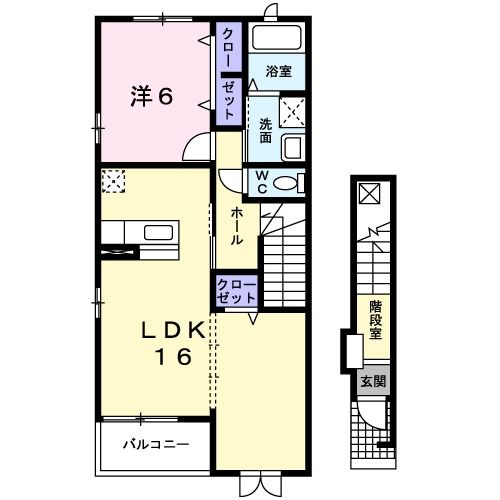 白石市鷹巣東のアパートの間取り