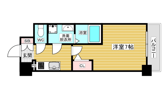 エスリード大阪クレストコートの間取り