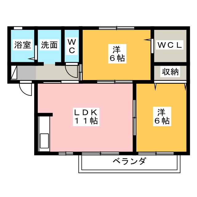 シエル高塚の間取り