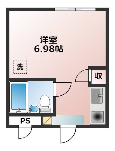 藤井寺市北岡のマンションの間取り