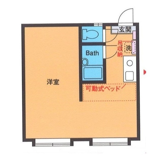 パンシオン東海大学前Ｎｏ．３Ｂの間取り