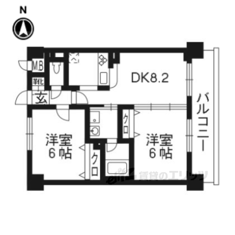 【エステムプラザ京都河原町通の間取り】