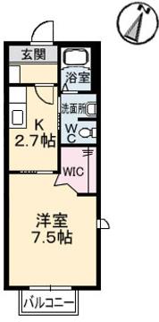 シャーメゾン長江の間取り