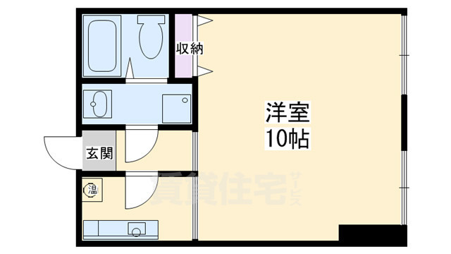 京都市下京区清水町のマンションの間取り