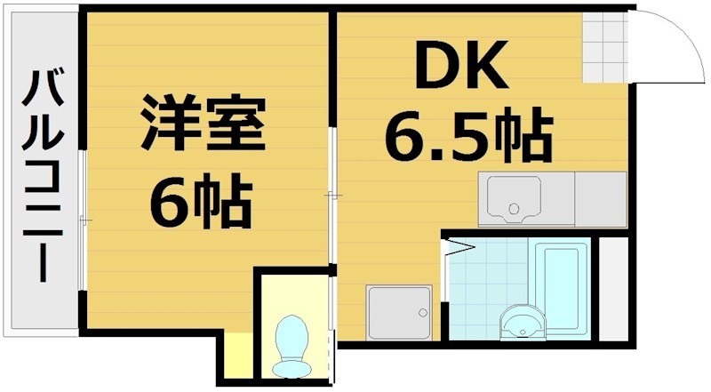 エスポアール円町東の間取り