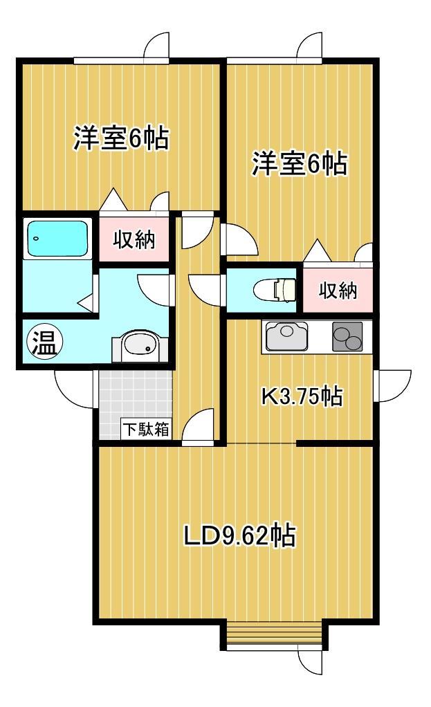 メゾンノースランドＴＡＤＡの間取り