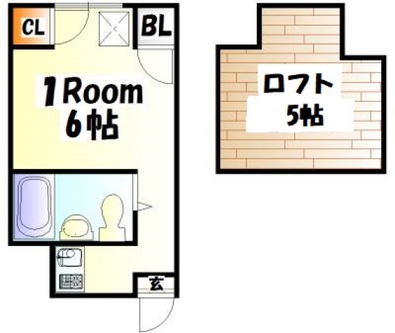 広島市中区舟入幸町のマンションの間取り