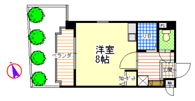 平峯アパートメントの間取り