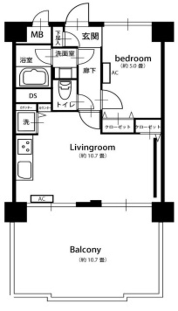 高井戸永谷マンションの間取り