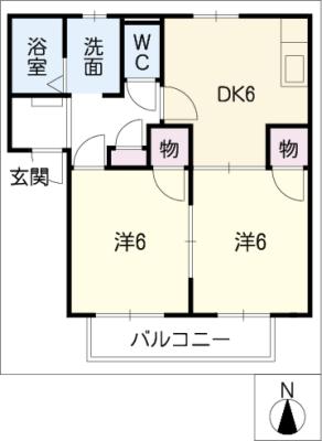 グリーンヒルタウンＡの間取り