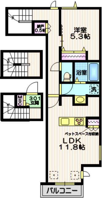 mi CASAの間取り