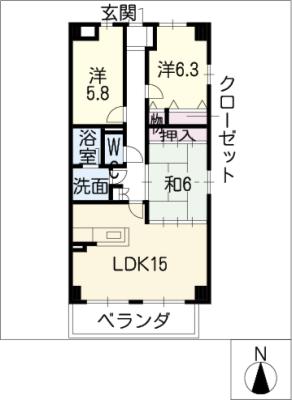 ティアラ鶴見の間取り