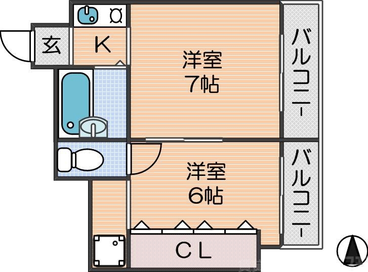 プリティハウスの間取り