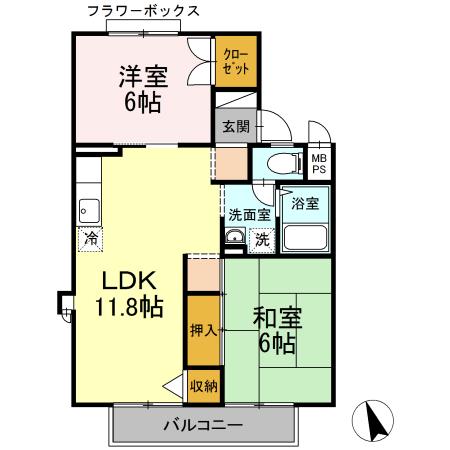 シャルム愛宕の間取り