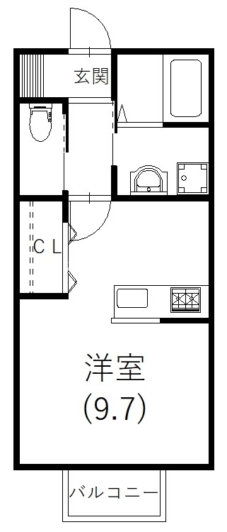 浜松市中央区富塚町のアパートの間取り