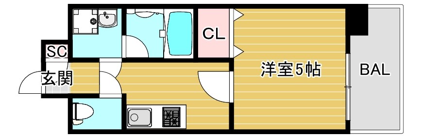 グランシス高井田の間取り