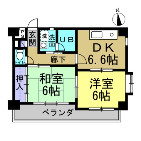 新舞子アウスレーゼの間取り