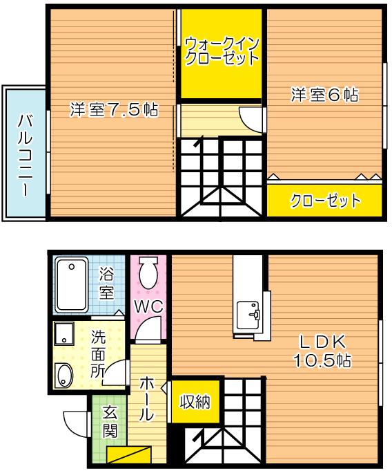 INTI到津（インティ到津）の間取り