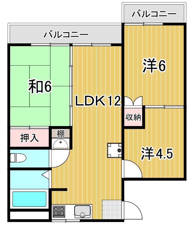 エーデルブルーメ８２の間取り