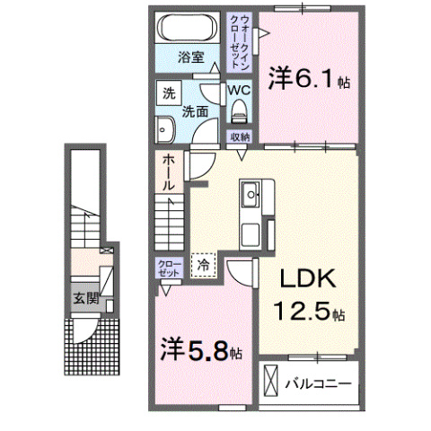 メルヴェーユ　Ａの間取り