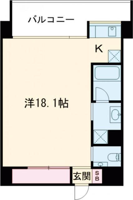 堺市堺区栄橋町のマンションの間取り