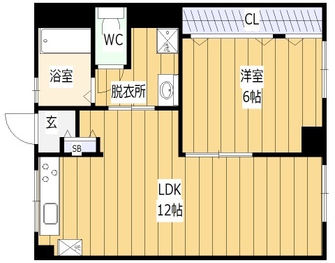 此花マンションの間取り