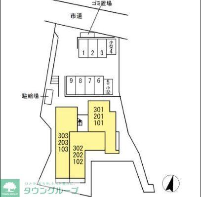 【福岡市城南区田島のアパートの駐車場】