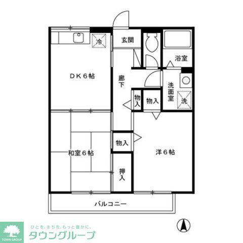 練馬区桜台のアパートの間取り