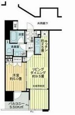 フォルム四谷外苑東の間取り