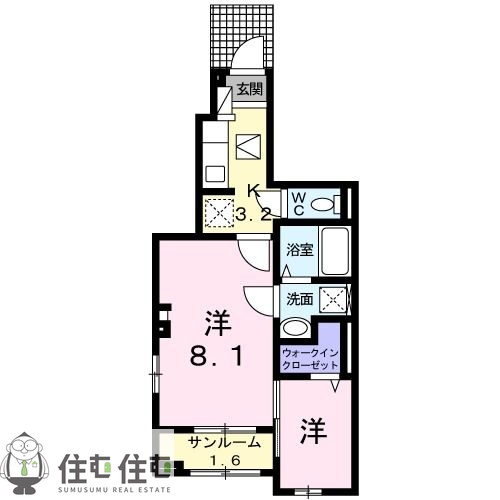 グランソレイユの間取り