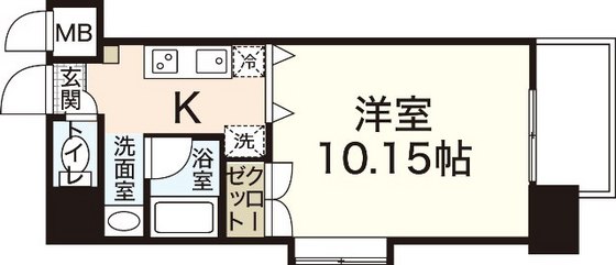 広島市佐伯区海老園のマンションの間取り