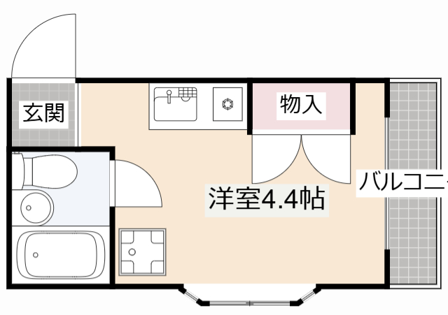 高槻市城南町のマンションの間取り