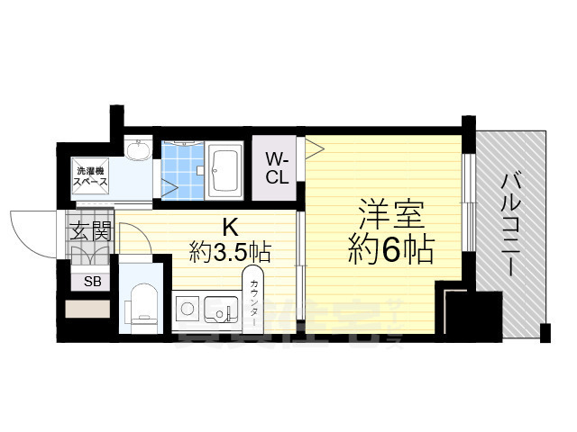 エステムプラザ梅田・扇町公園パークランドの間取り