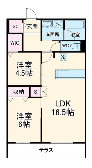 プリムヴェールの間取り