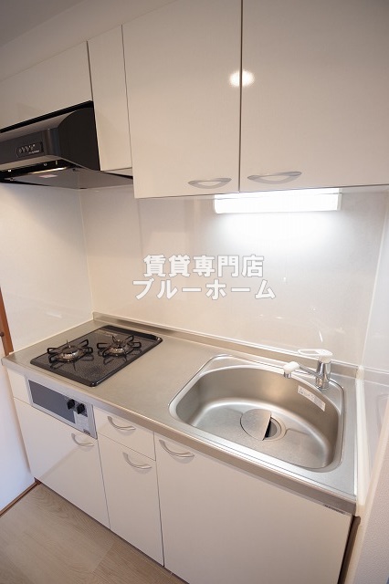 キッチン　2口コンロのシステムキッチンです！