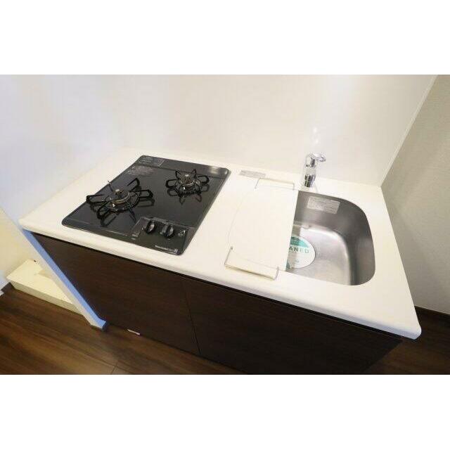 キッチン　システムキッチン（2口ガスコンロ）