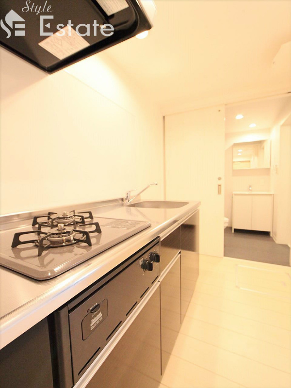 キッチン　システムキッチン　2口コンロ付