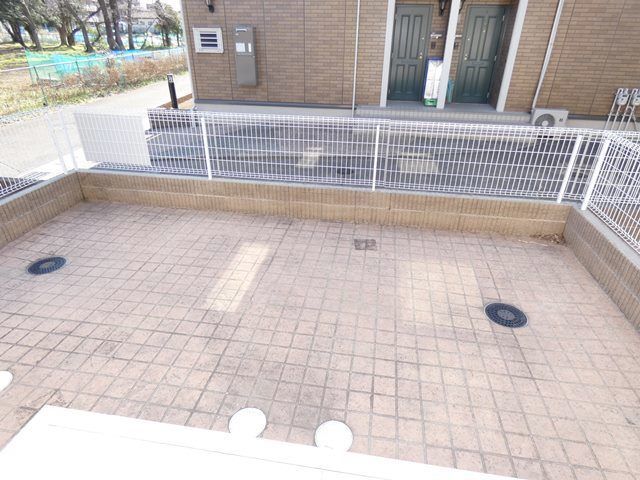 庭　専用付きのお部屋です