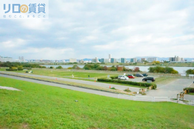 公園　淀川河川公園豊里地区駐車場（公園）まで1010m