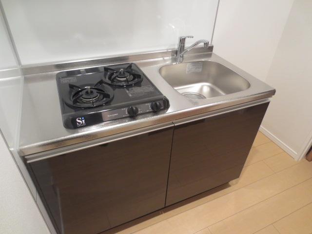キッチン　２口ガスシステムキッチン