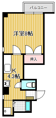 コーポ下山IIの間取り写真