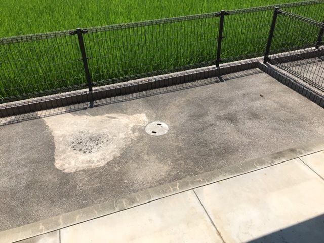 バルコニー　専用庭です。