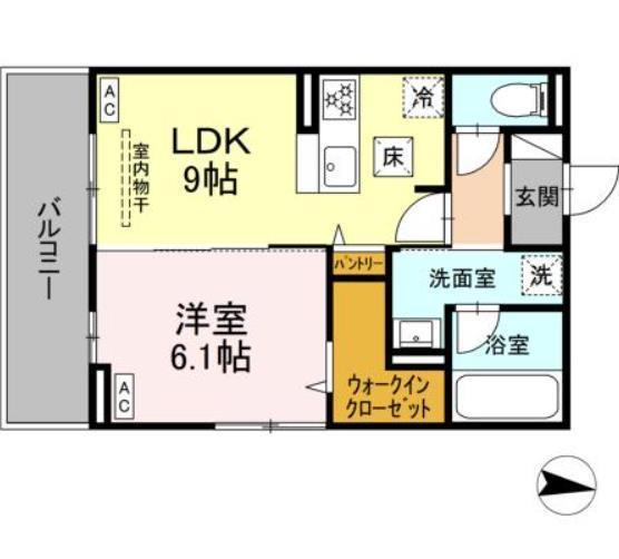 ラピルテ開成の間取り写真