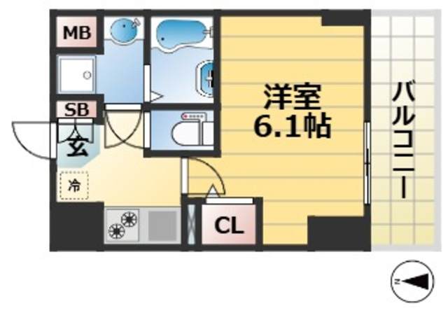 神戸国香通Futurの間取り写真